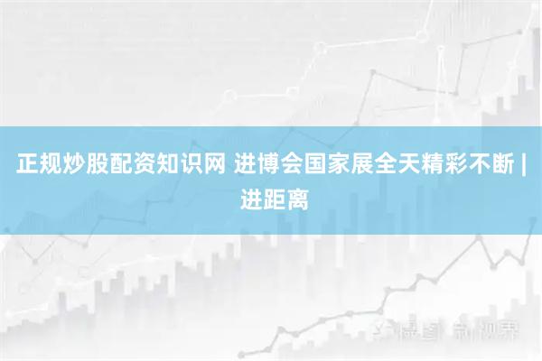 正规炒股配资知识网 进博会国家展全天精彩不断 | 进距离
